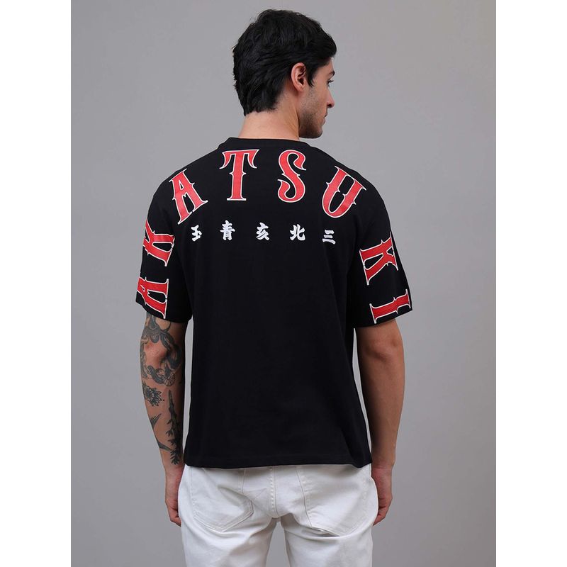 Free Authority Official Naruto Akatsuki AnimeBlack Oversized T-Shirt (M)