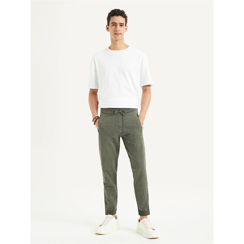 Levi's Men's Olive Regular Fit Joggers (S)