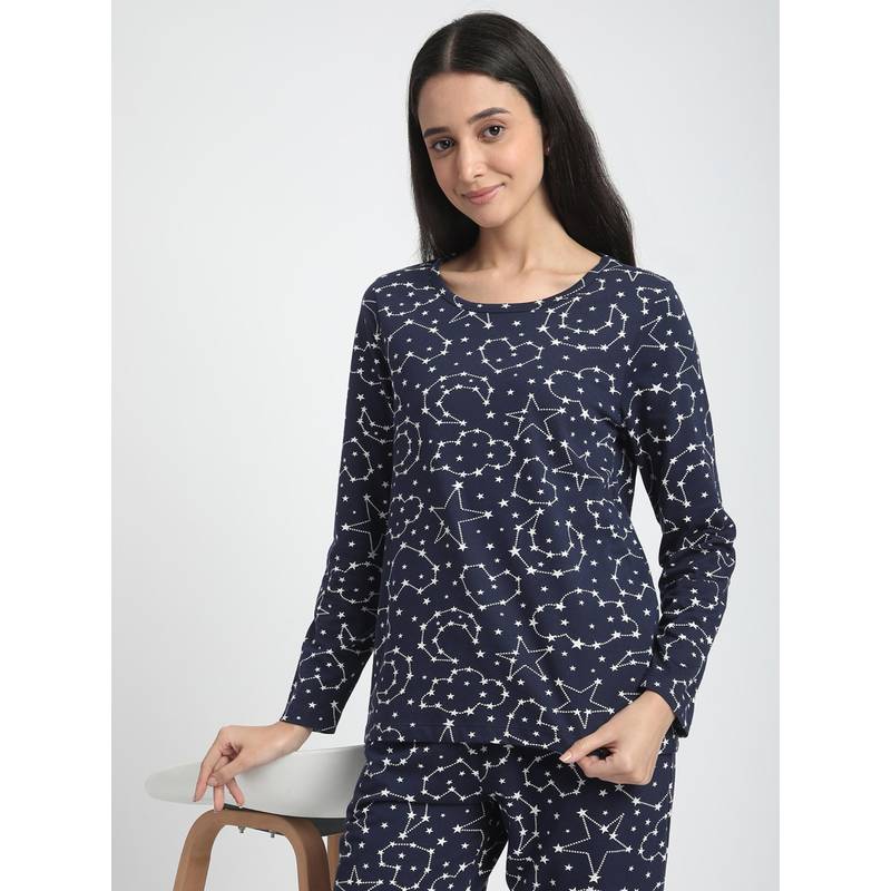 R&B Stars Regular Women Night Top Navy Blue (10)