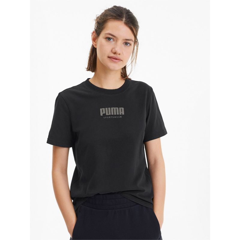 Puma FUSION Womens Black T-Shirt (XL)