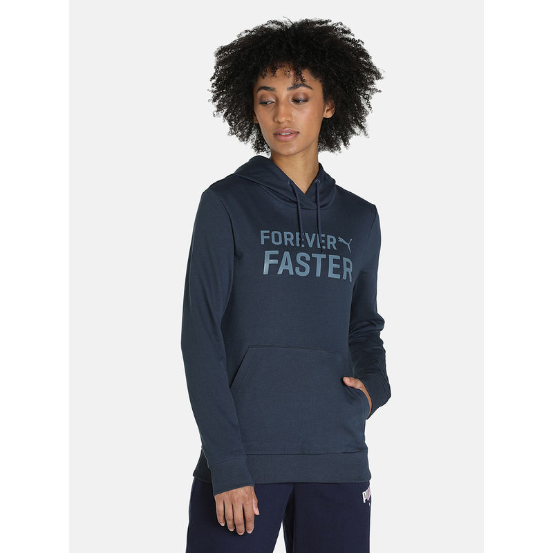 Puma Forever Faster Wmns Hoodie Women Blue Hoodie (S)
