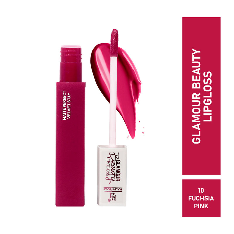 Half N Half Rich Glamour Beauty Lipgloss - Fuchsia Pink