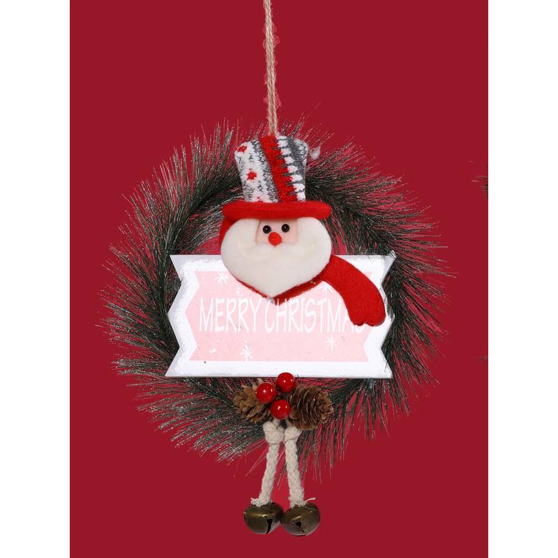 Buy Tayhaa Multi-Color Whimsical Merry Christmas Wreath Online
