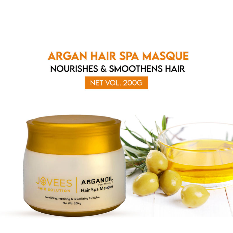 Jovees Hair Spa Masque For Dry And Fizzy Hair With Goodness Of Moroccon Argan Oil