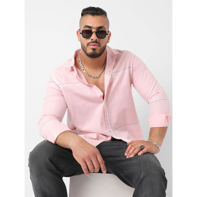 Instafab Plus Mens Pastel Checks Button Up Shirt (3XL)