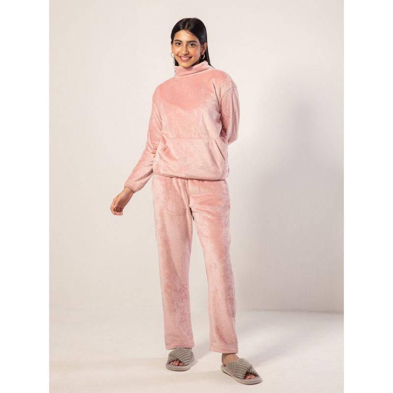 Nykd by Nykaa Luxe Fur Sweatshirt- Peach Whip NYS122 (L)