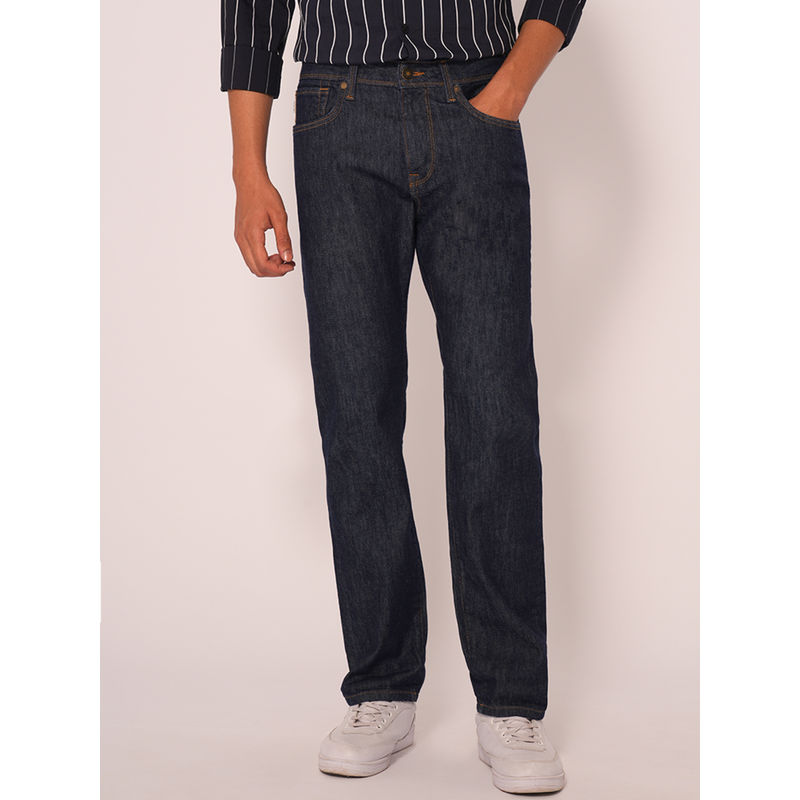 Selected Men Dark Blue Straight Fit Jeans (29)