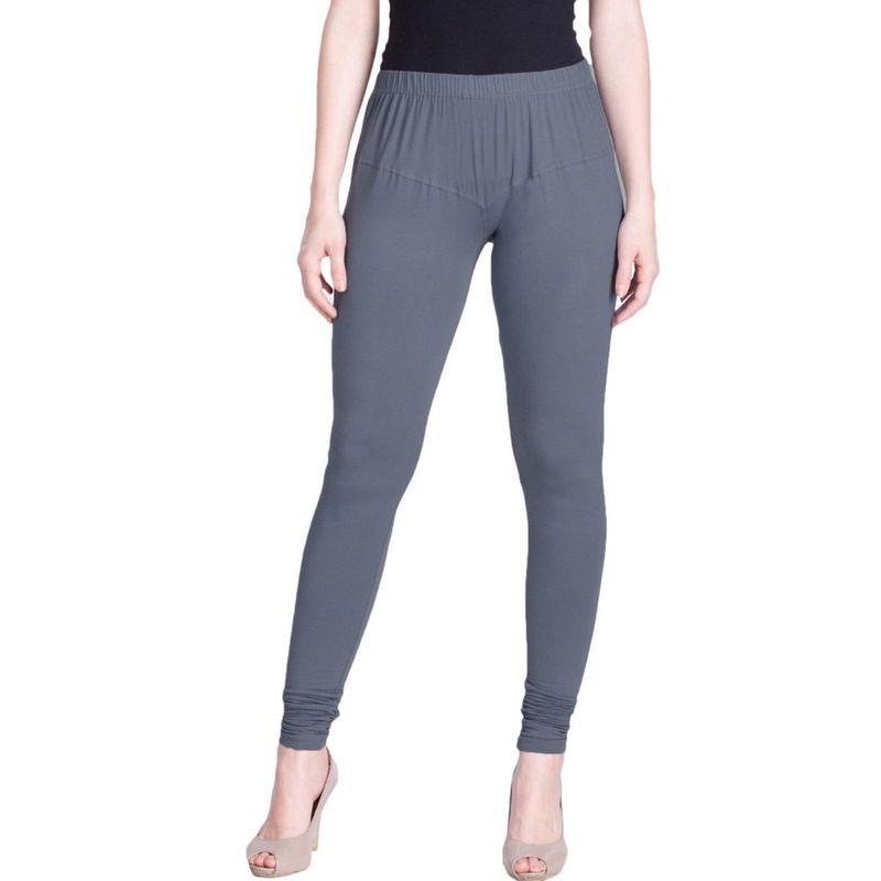 Buy Stylish Cotton Blend Grey Dark Grey Solid Skinny Fit 3/4 Capris Leggings  for Women ( Pack Of 2 ) Online In India At Discounted Prices