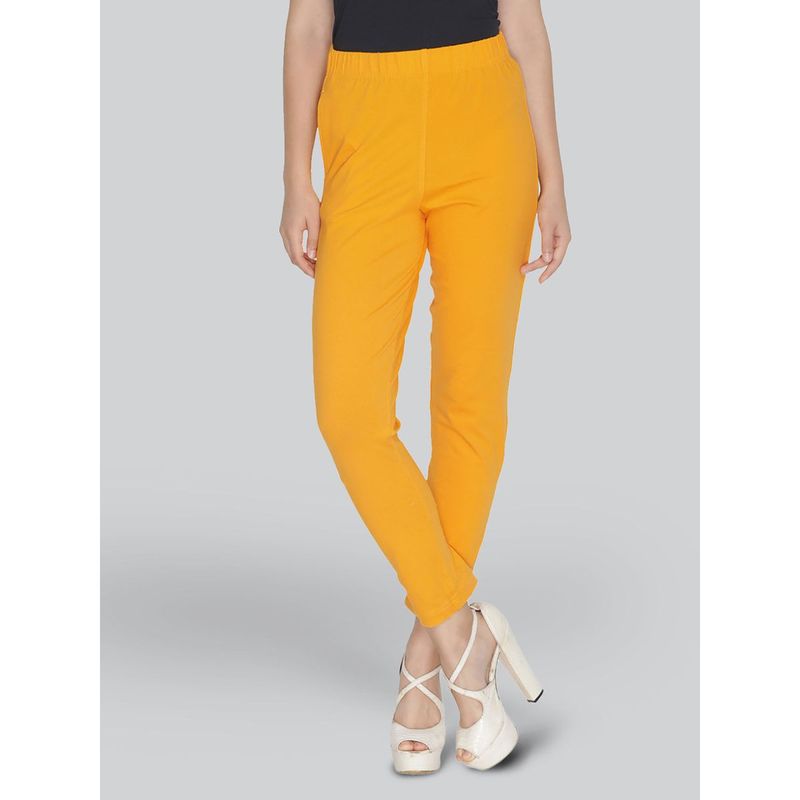 Vibrant Yellow Pants / Women's Elastic Waist Cargo / Stretchy Cuffs Bottoms