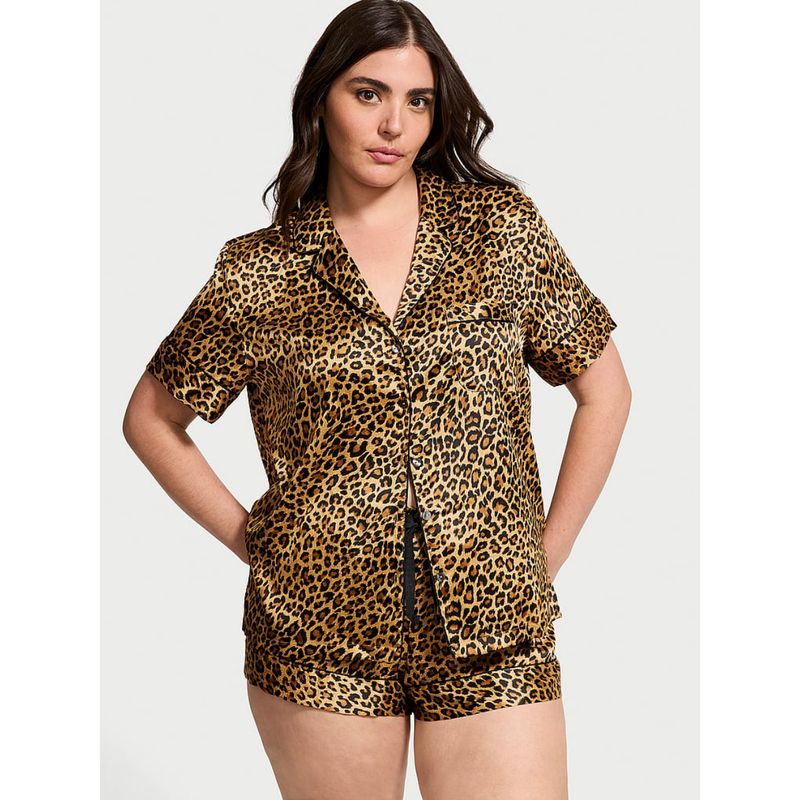 Victoria's Secret Animal Print Modal Soft Long Shirt & Shorts (Set of 2) (XS)