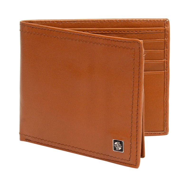 Buy Carlton London Accessories RFID Mens Leather BI Fold Wallet Tan Online