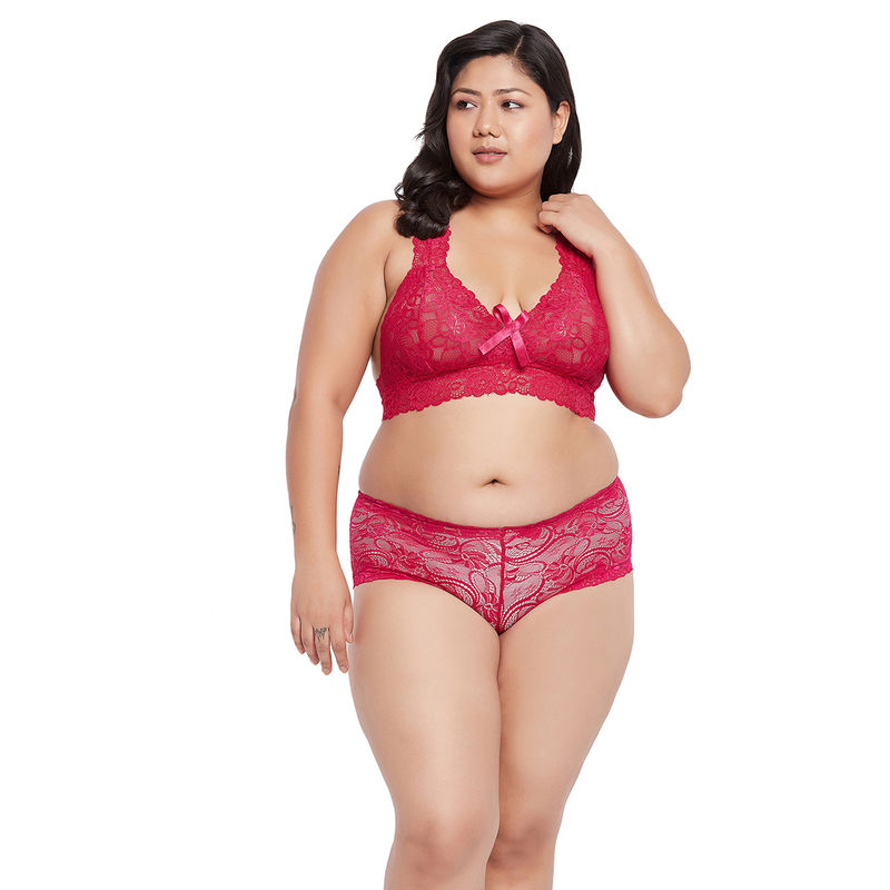 Secrets By ZeroKaata Plus Size Women Lace Lingerie Set