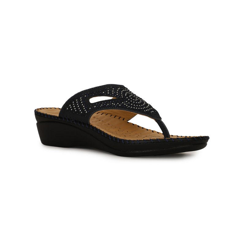 Buy Scholl Embellished Black Sandals Online