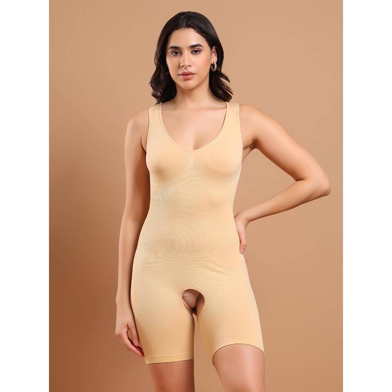 BRACHY Nude Slim Fit High Compression Full Bodysuit Shapewear (4XL)