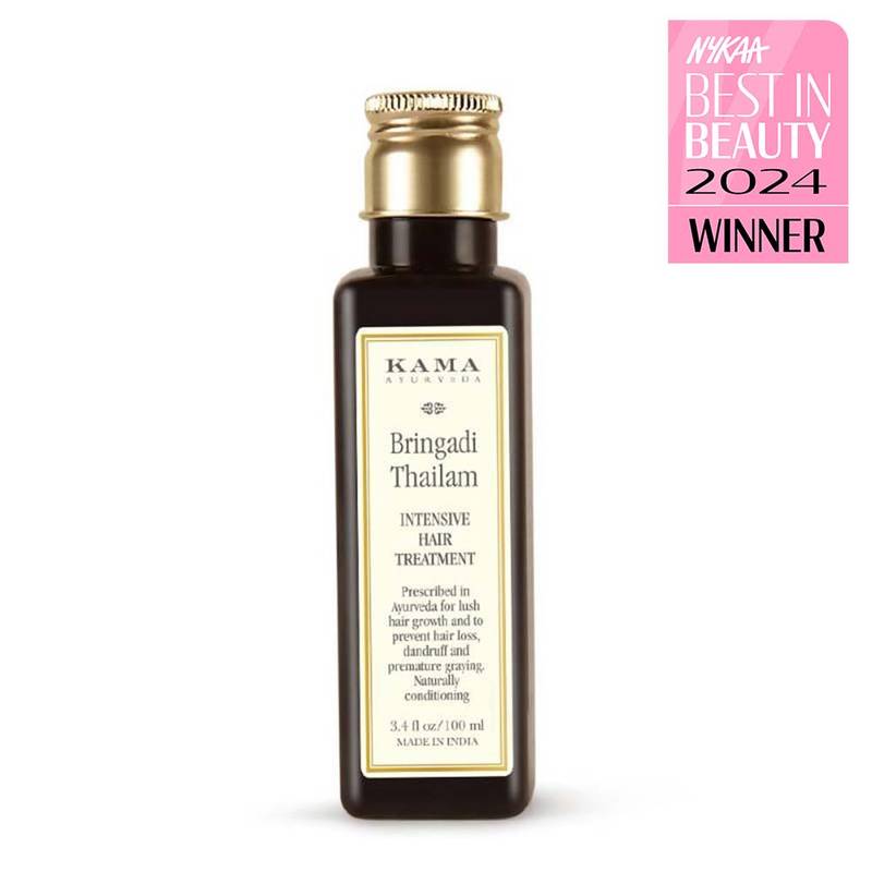 Kama Ayurveda Bringadi Thailam Intensive Hair Oil, Rich in Vitamin A & C - Prevents Dandruff