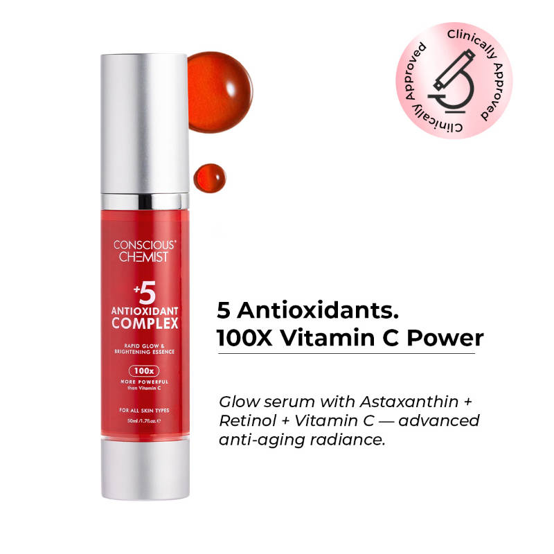 Conscious Chemist +5 Antioxidant Complex Rapid Glow & Brightening Face Serum