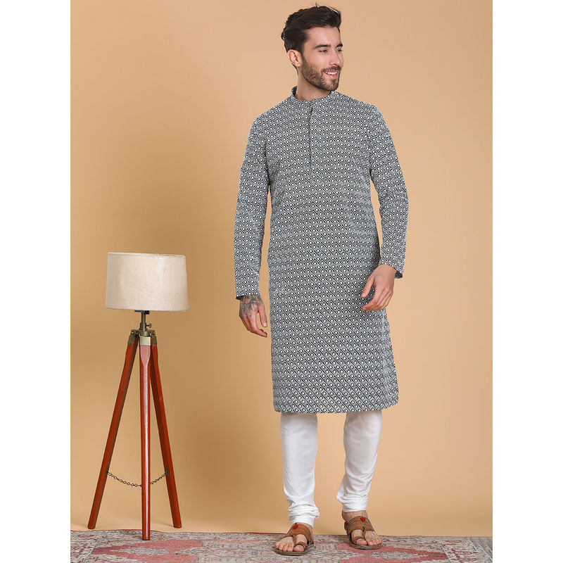 TABARD Multi Cotton Full Sleeve Regular Fit Kurta For Men (44)