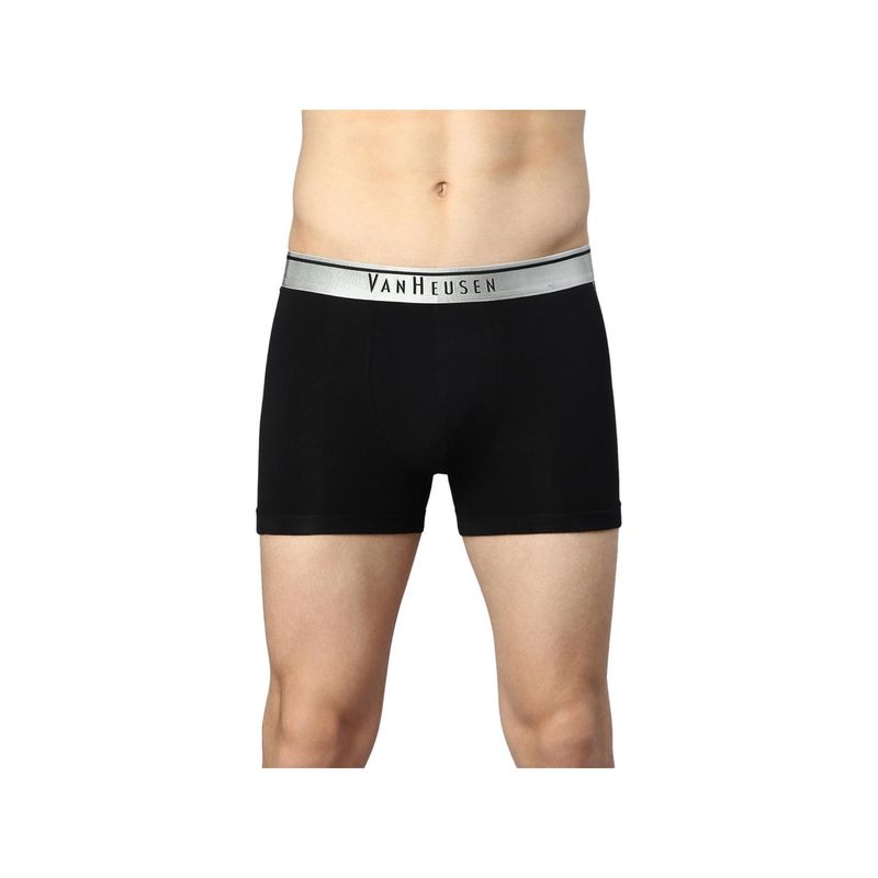 Van Heusen Innerwear Men Anti Bacterial & Color Fresh Trunk - Black (M)