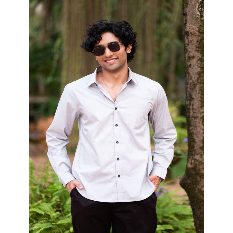 Creatures of Habit Egyptian Cotton Shirt Light Grey (S)