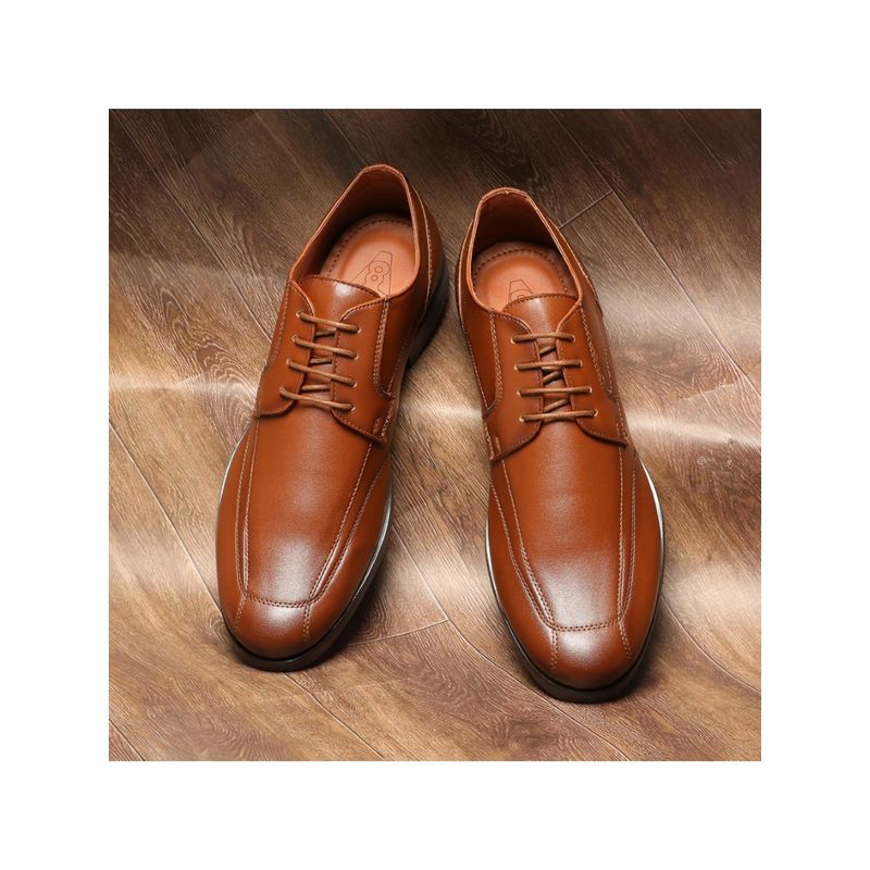 V8 by Ruosh The Zalio Tan Men Formal Bicycle Cut Derbies (EURO 40)