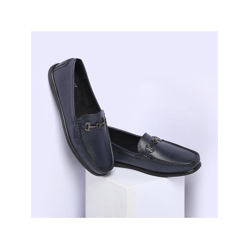 V8 by Ruosh The Oslo Navy Blue Men Casual Bit Loafers (EURO 40)