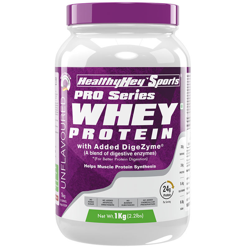HealthyHey Sports Whey Protein Concentrate - Unflavoured