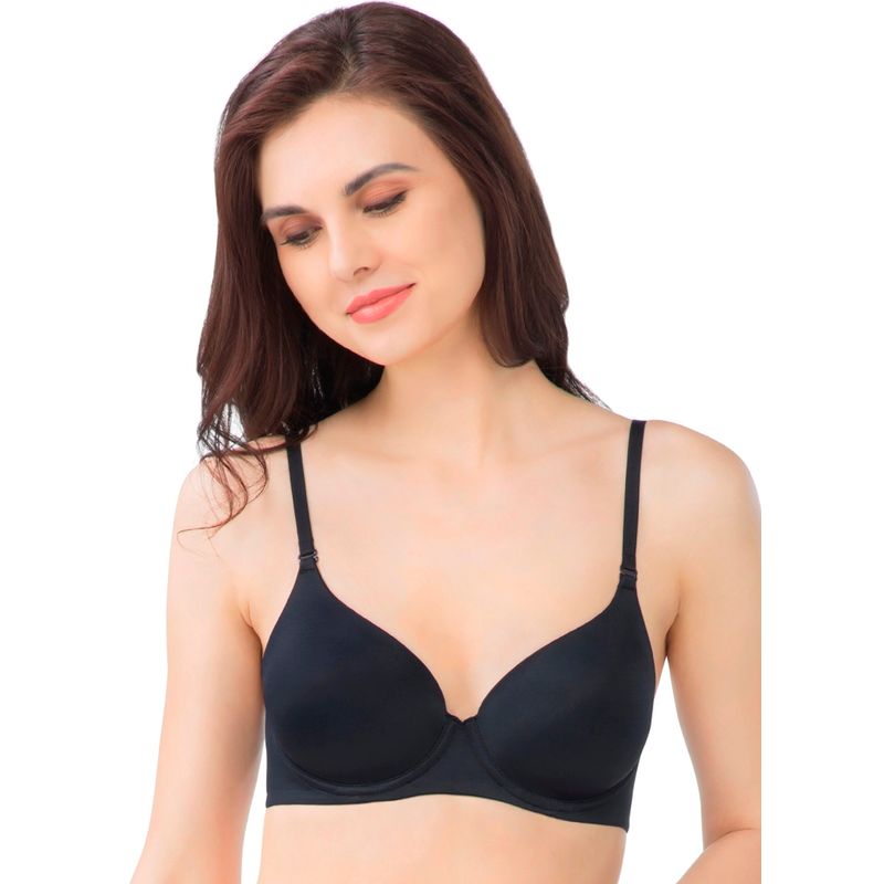 Amante Smooth Moves Padded Wired T-Shirt Bra - Black (38B)