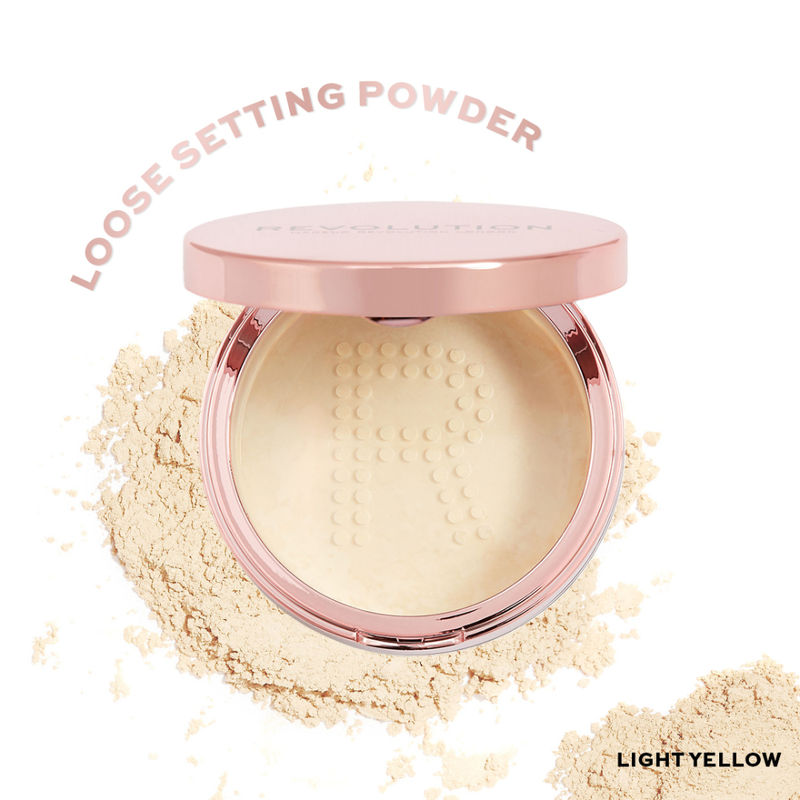 Makeup Revolution Conceal & Fix Setting Powder - Light Yellow