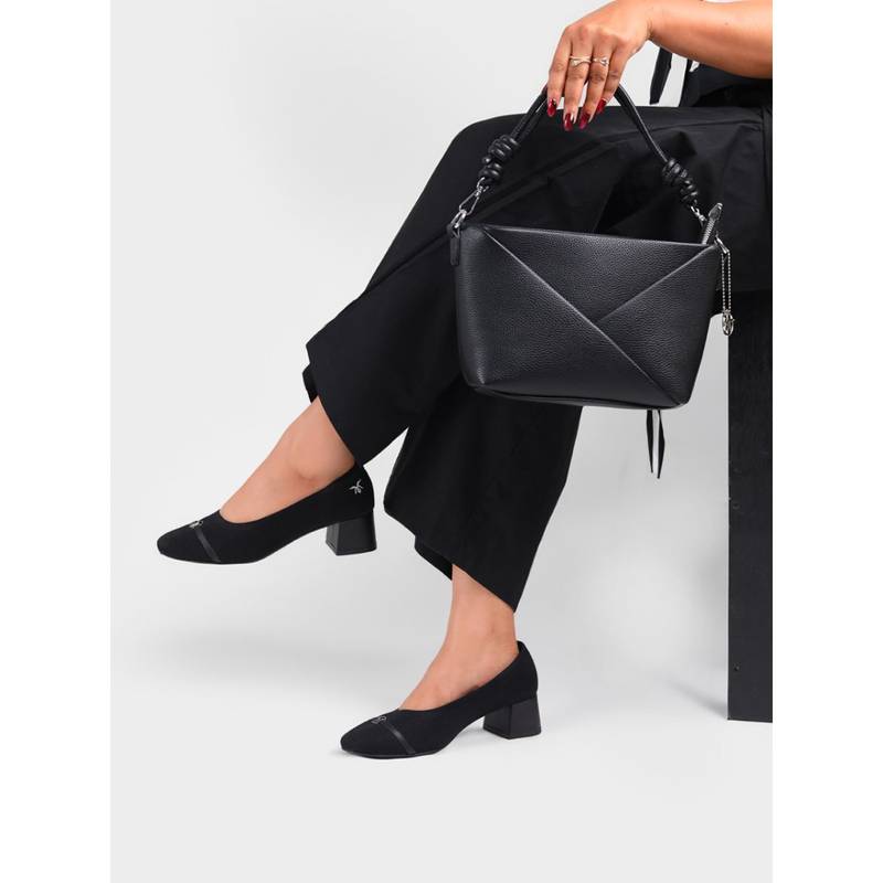 Monrow Rosie Black Block Heels (EURO 37)