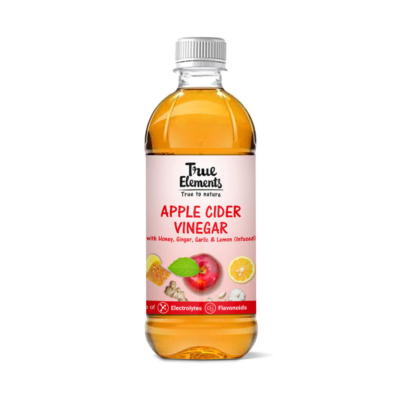 True Elements Apple Cider Vinegar With Honey Ginger Garlic And Lemon (Infused)