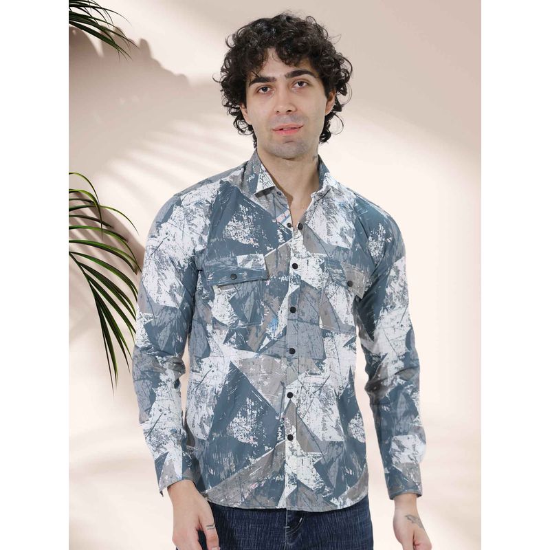 BOTABOCHI Mens Colorful Bounce Full Sleeve Shirt (M)