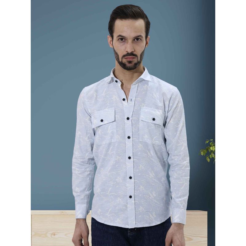 BOTABOCHI Mens Full Sleeve Organic Printed Shirt (M)