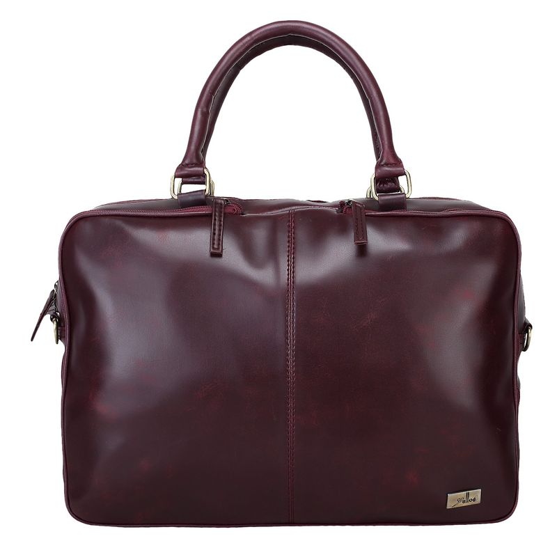 Yelloe 16 Inch Laptop Messenger Bag Maroon