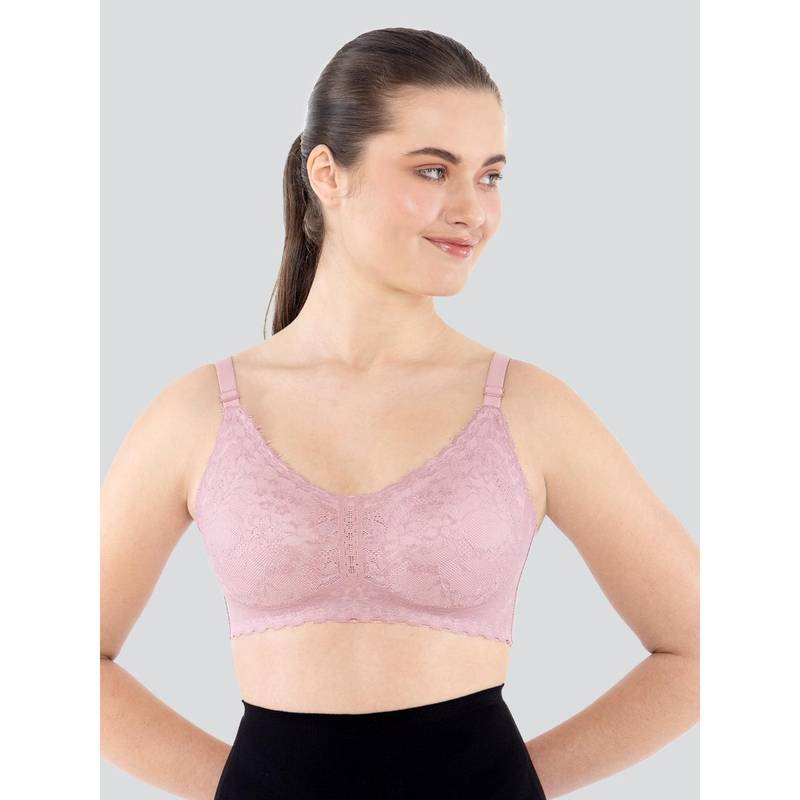 Dermawear Women's Breezeology Half Lace Bra - Lavender (3XL)