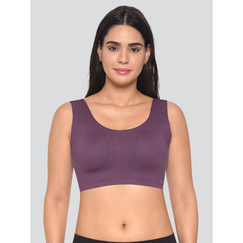 Dermawear Women's Breezeology Full Coverage Bra - Wine (S)