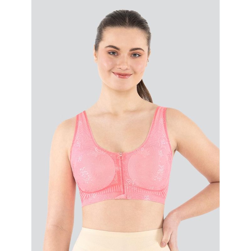Dermawear Women's Breezeology Front Open Bra - Pink (3XL)