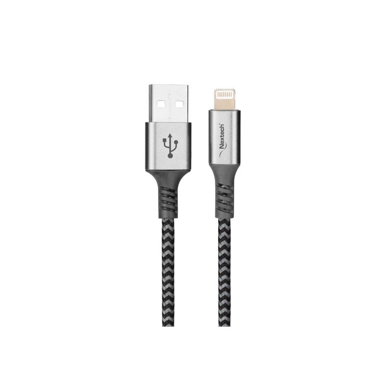 Nextech Braided Sync   Charge Cable With Lightening Connector