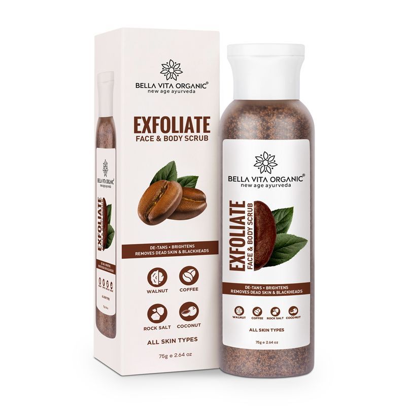 Bella Vita Organic Exfoliate Coffee Face and Body Scrub