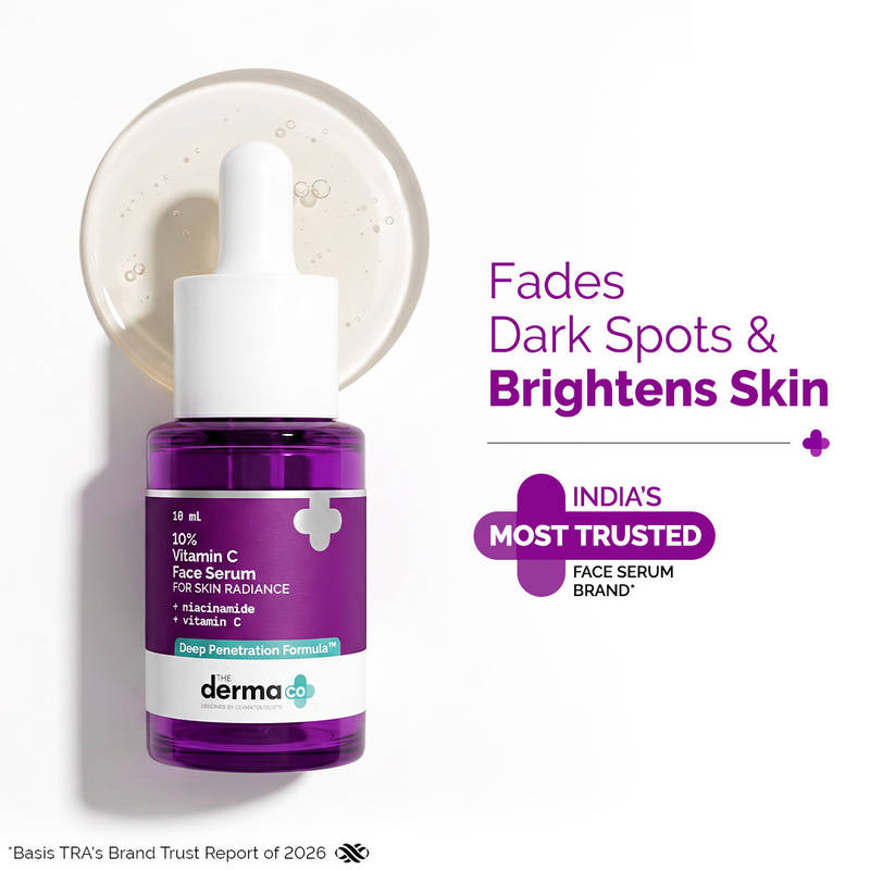 The Derma Co 10% Vitamin C Face Serum Reduces Pigmentation & Glowing Skin For All Skin Types