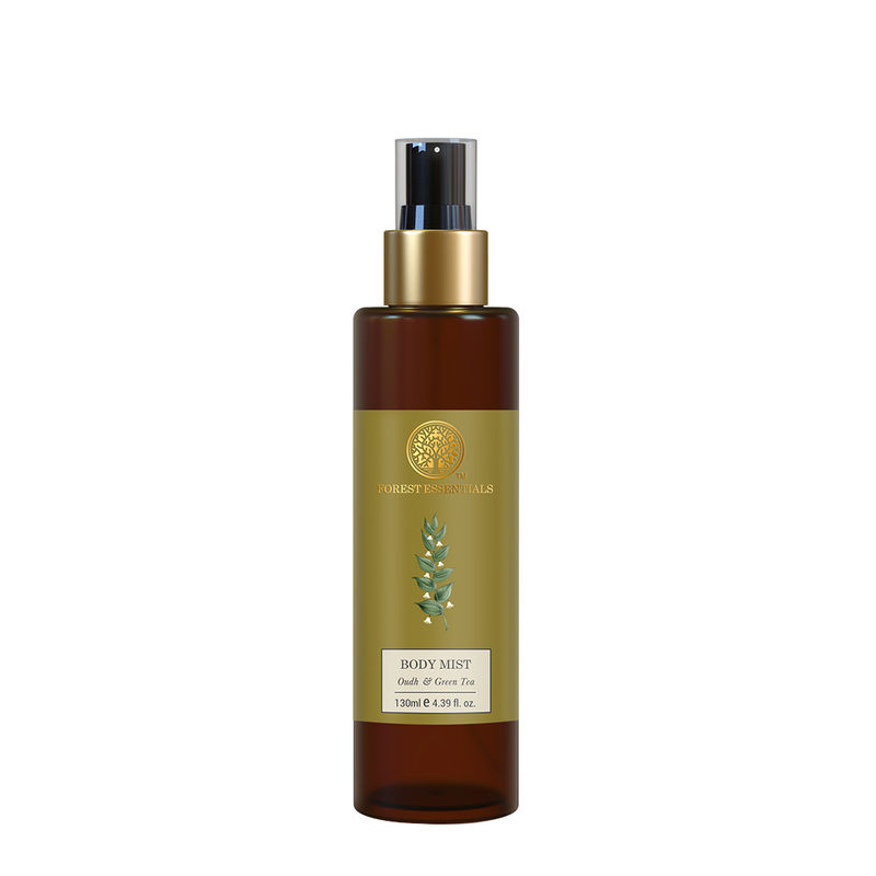 Forest Essentials Body Mist Oudh & Green Tea - Long Lasting & Intense