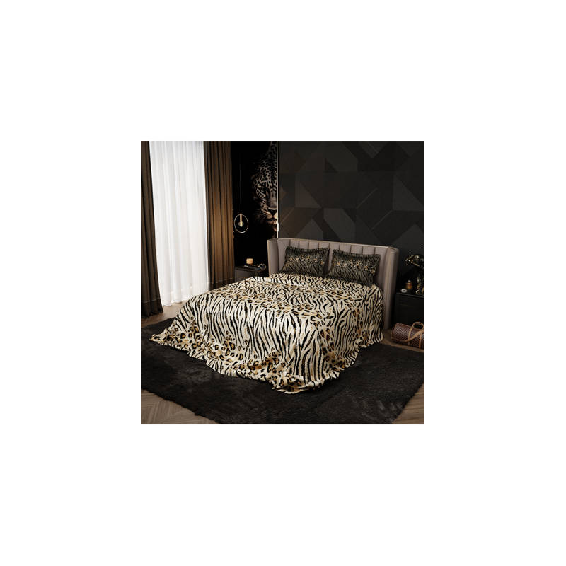 Stoa Paris Beige 300TC Enriched Cotton Bedsheet with 2 Pillow Covers (King)