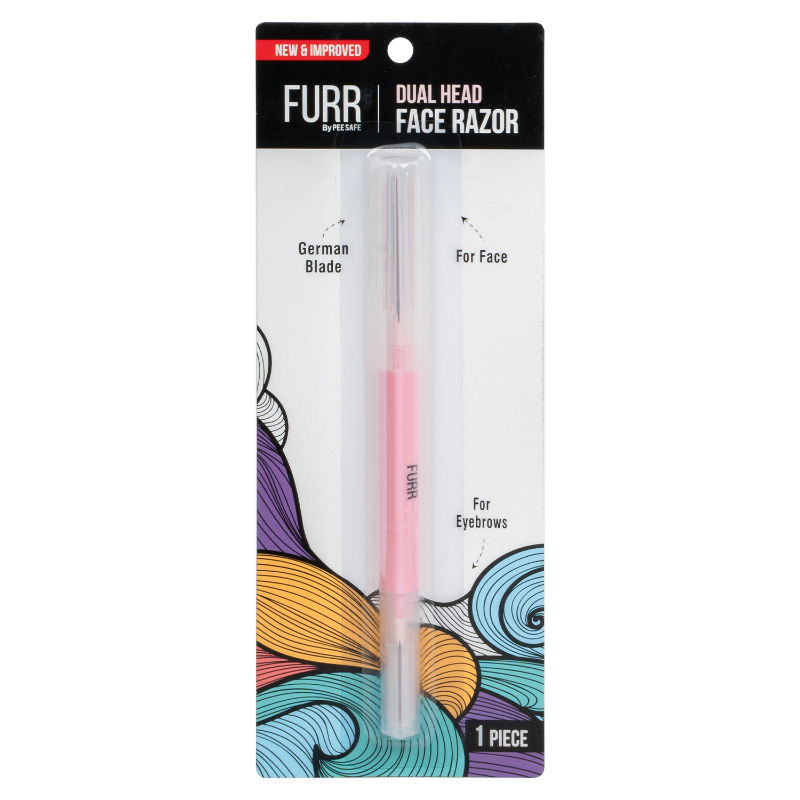 FURR Reusable Dual Head Razor For Face Eyebrow, Chin Durable & Rust Free