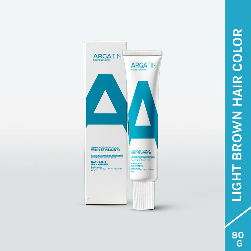 Argatin Naturalis Hair Color Cream With Black Seed Oil & Argan Oil - 5 Light Brown
