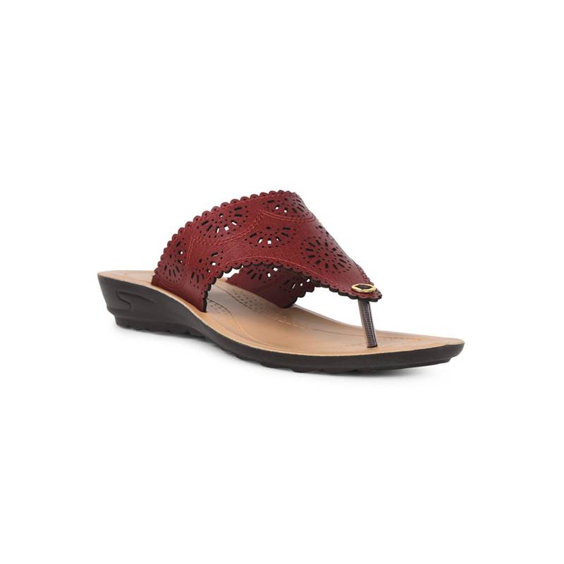 Bata Women Red Wedge Sandals (UK 8)