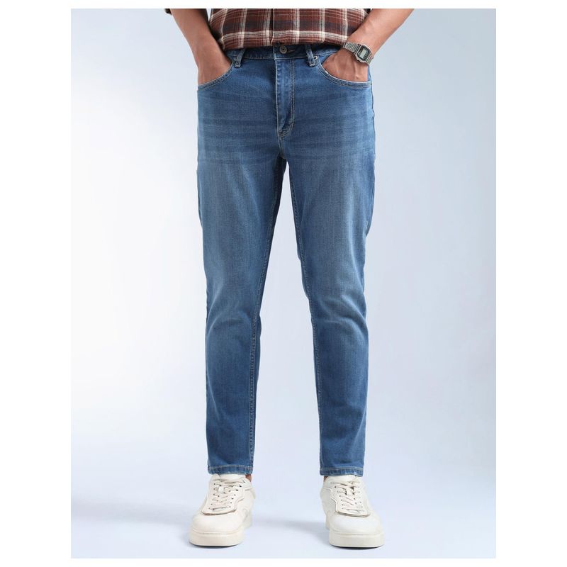 Flying Machine Mankle Relaxed Fit Whiskered Jeans (34)