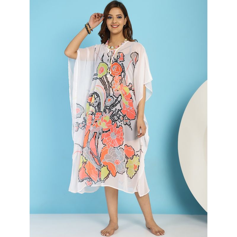 Secret Wish White Swimwear Cover Up (S)