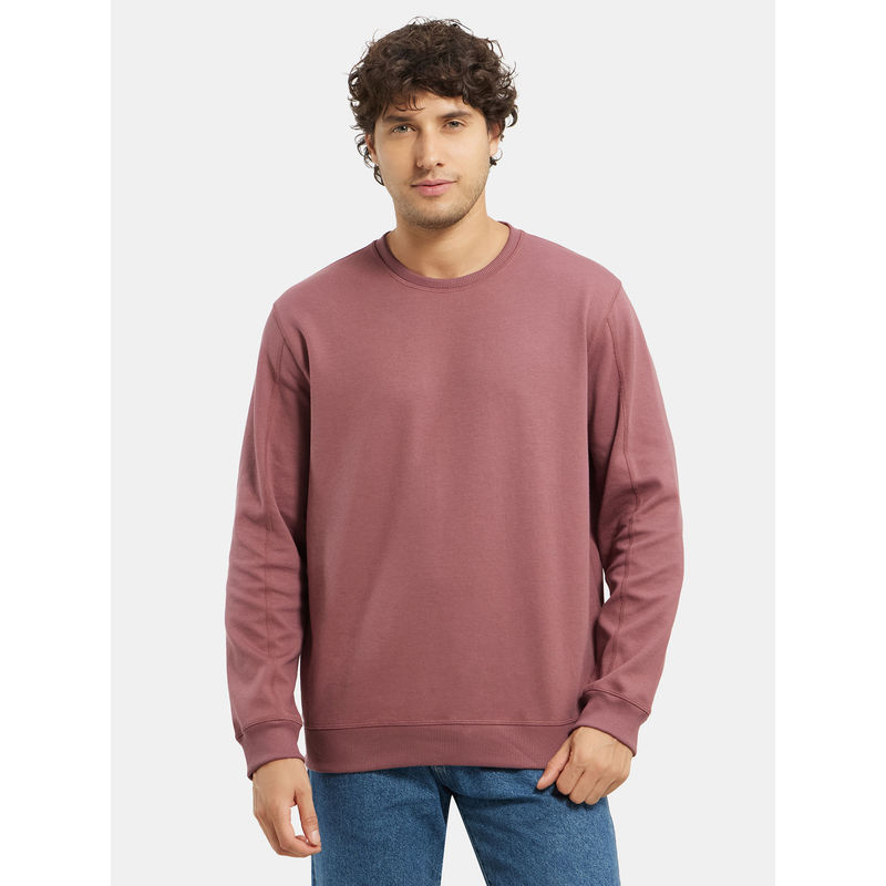 Jockey AM48 Men Super Combed Cotton Rich Pique Sweatshirt - Wild Ginger (2XL)