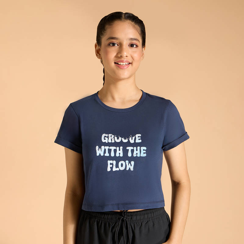 Kica Cotton Crop Top For Everyday - For Girls (L)