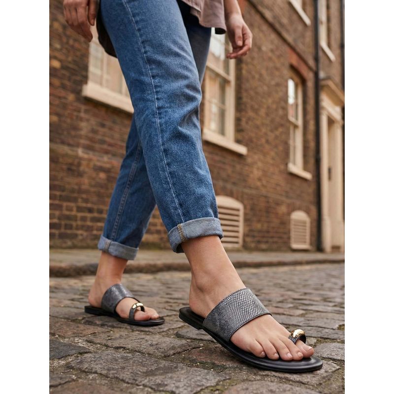 Chaal Chalan Black Noemie Flats (UK 3)