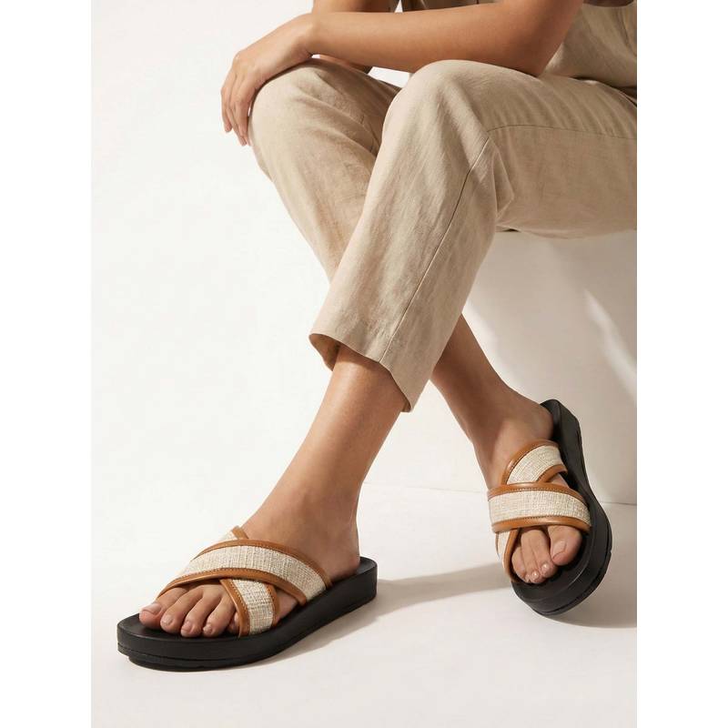 Chaal Chalan White Breeze Sandals (UK 3)